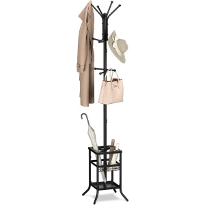 Freestanding Coat Rack with Umbrella Holder