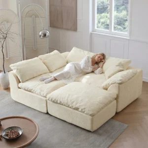 Modern Deep Seat Modular Sectional Sofa