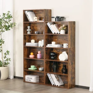 Open Floor Standing Wooden Bookcase / Display Case
