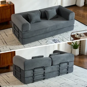 Oversized Convertible Corduroy Couch Sofa Bed