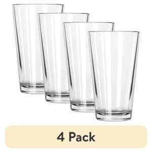 16 oz Clear Pint Glass (Set of 4)