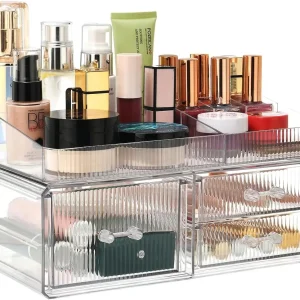 Stackable Makeup Storage Drawer Organizer